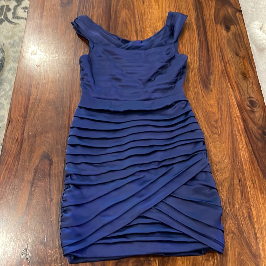 Alice + Olivia Navy Blue Wedding Dress
